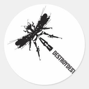 Like Insects 5 Classic Round Sticker