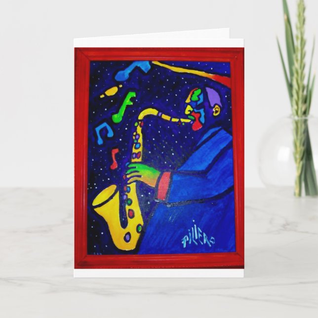 Like Jazz Man by Piliero Card (Front)
