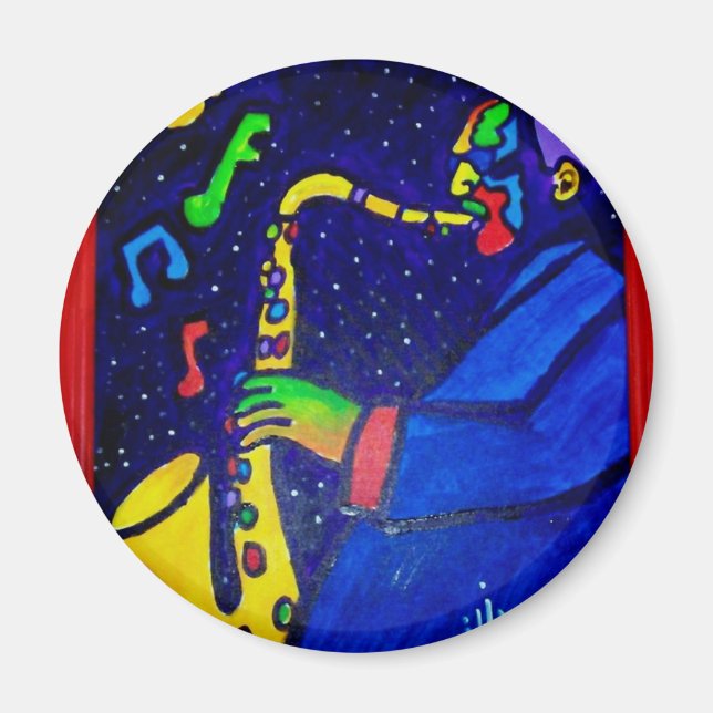 Like Jazz Man by Piliero Magnet (Front)