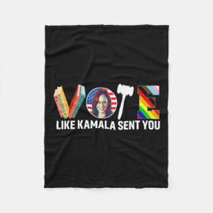 Like Kamala Sent You Shirt Uterus Feminist Lgbt 1  Fleece Blanket