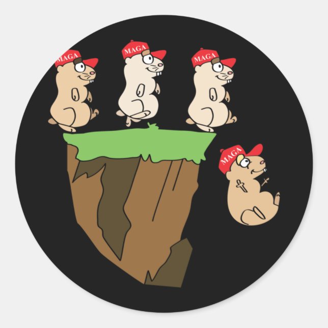 Like Lemmings  Classic Round Sticker (Front)
