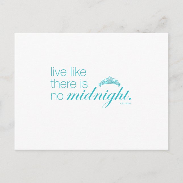 Like like there is no midnight postcard (Front)