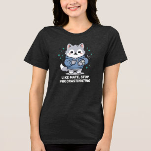 Like Mate, Stop Procrastinating Stray Wolf Hoodie Tri-Blend Shirt