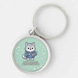 Like Mate, Stop Procrastinating Stray Wolf  Keychain