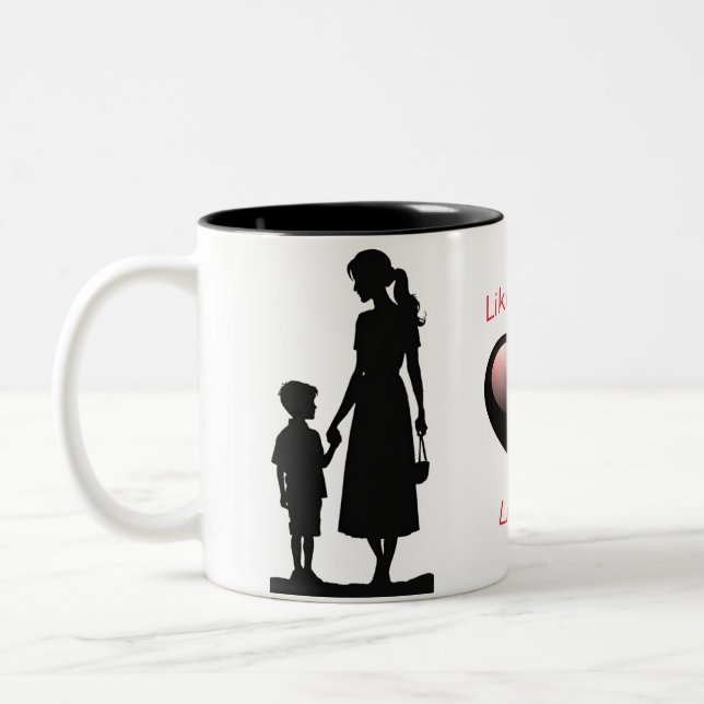 Like Mother Like Son Silhouette 11 oz Mug (Left)