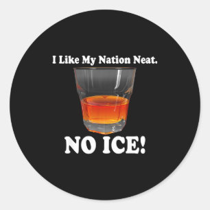 Like Nation Neat No Ice Classic Round Sticker