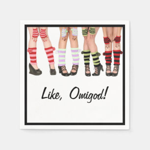 Like, Omigod! Cocktail Napkin