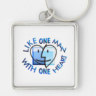 Like one Man With one Heart.png Keychain