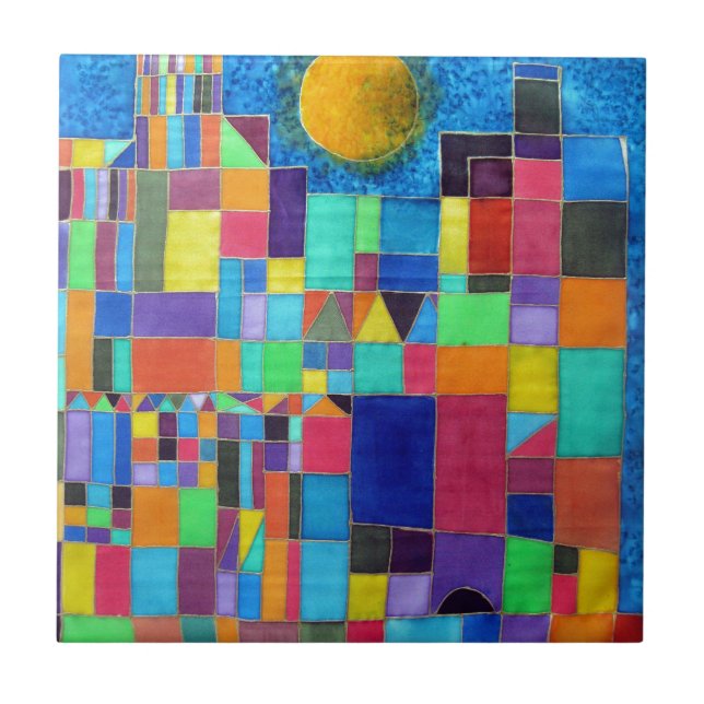 Like Paul Klee Tile (Front)