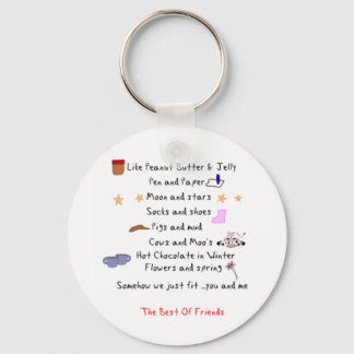 Like Peanut Butter and Jelly Keychain