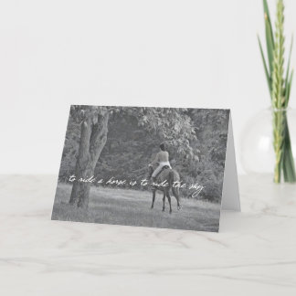 LIKE PEGASUS Greeting Card