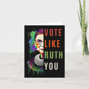 Like Ruth Sent You Colourful Feminist Art Card