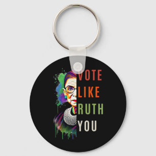 Like Ruth Sent You Colourful Feminist Art Keychain