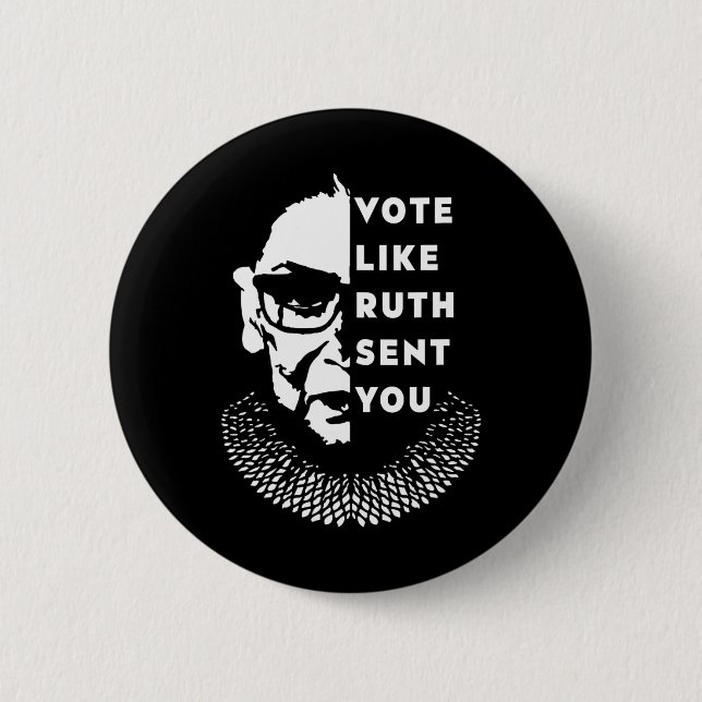 Like Ruth Sent You - Feminist  2 Inch Round Button (Front)