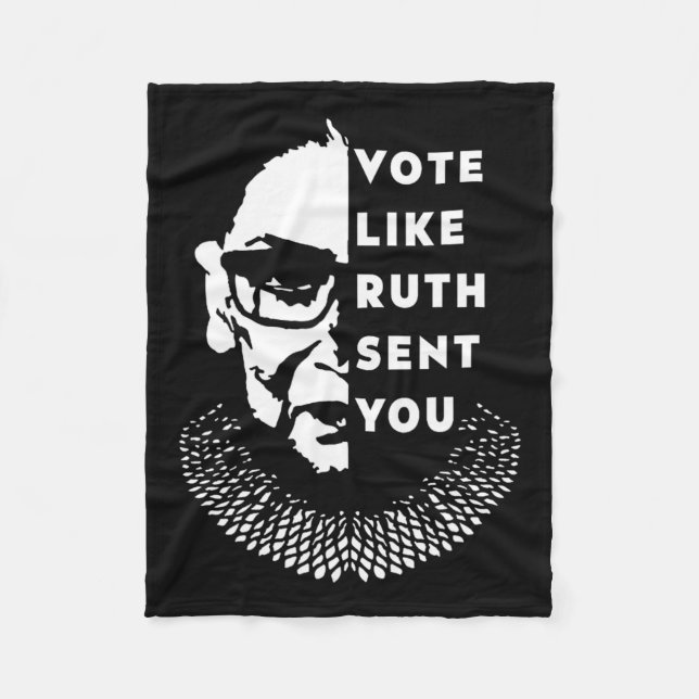 Like Ruth Sent You - Feminist  Fleece Blanket (Front)