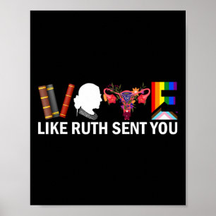 Like Ruth Sent You Shirt Uterus Feminist Lgbt Prid Poster