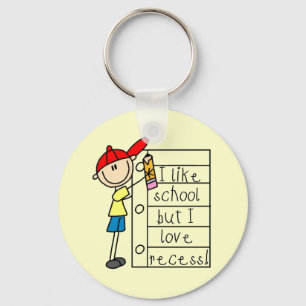 Like School Love Recess Keychain