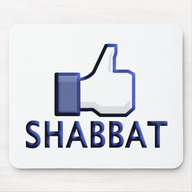 Like Shabbat Mouse Pad (Front)