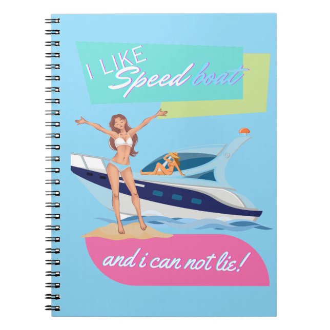like speed boat  notebook (Front)