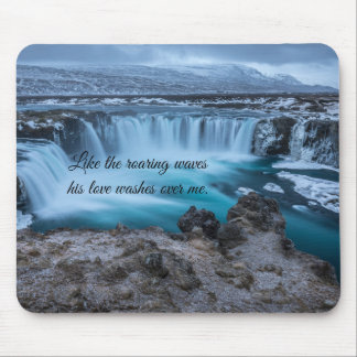 Like the Roaring Waves Blue Ocean Mouse pad
