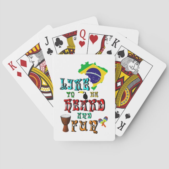 Like To Be Heard And Fun Playing Cards (Back)
