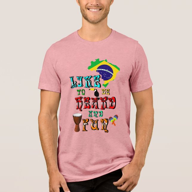 Like To Be Heard And Fun Tri-Blend Shirt (Front)
