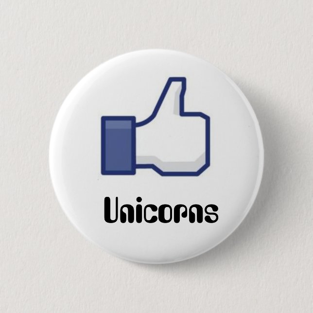 Like Unicorns 2 Inch Round Button (Front)