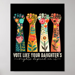 Like Your Daughter's Rights Depend On It Feminist Poster