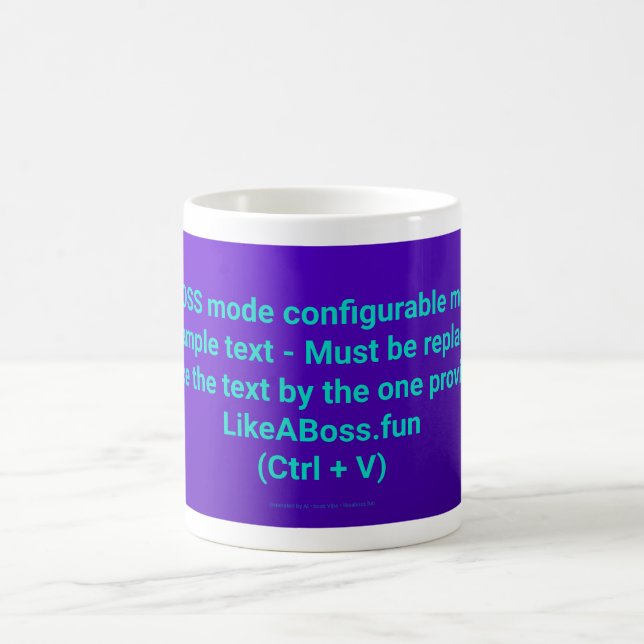 LikeABoss.fun Official Mug - BOSS MODE Edition (Center)