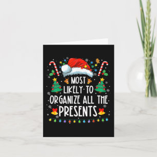 Likely To Organize All The Presents Family Christm Card