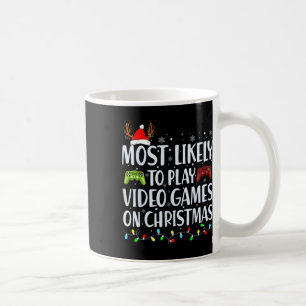 Likely To Play Video Game On Christmas Santa Gamin Coffee Mug