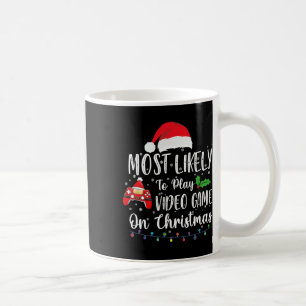 Likely To Play Video Games On Christmas Gamer Love Coffee Mug