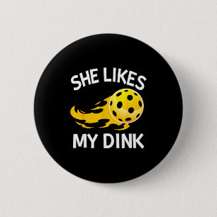 Likes dink pickleball player paddleball lover 2 inch round button