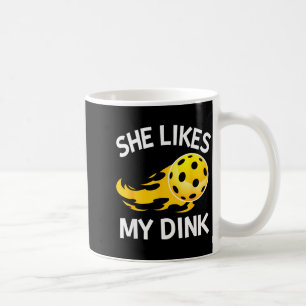 Likes dink pickleball player paddleball lover coffee mug