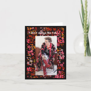 Liking Fall and wearing favourite boots Card