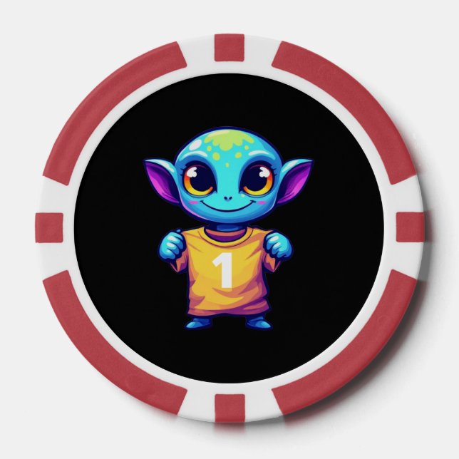 Lil' Alien Poker Chips (Front)