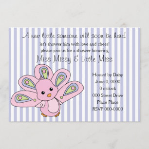 Lil' Baby Peacock Invitation