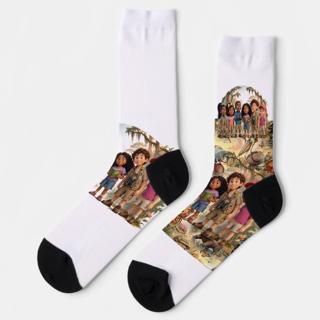 Lil' Bayou Explorers Team Socks (Left)