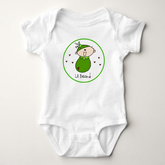 Lil Bean Baby Bodysuit (Front)