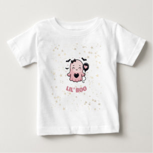 LIL' BOO Cute Pink Ghost With Balloon T-Shirt