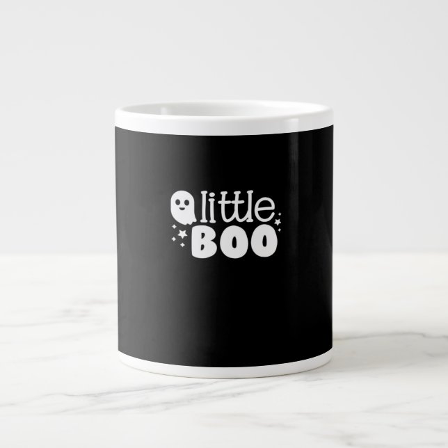 Lil Boo Halloween Vintage Style Large Coffee Mug (Front)