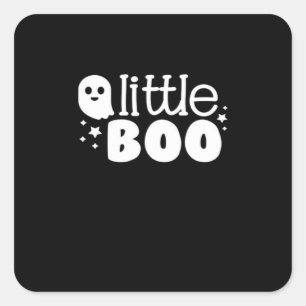 Lil Boo Halloween Vintage Style Square Sticker