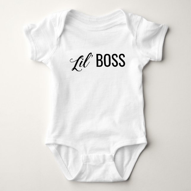 Lil' Boss Jersey Bodysuit (Front)