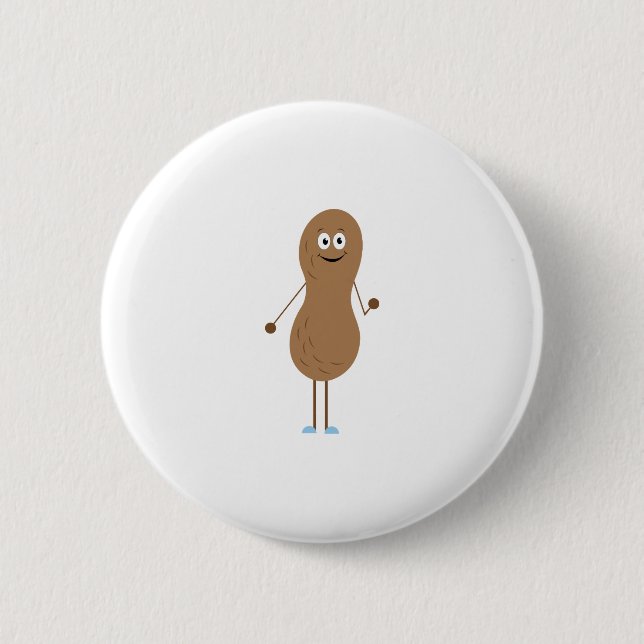 Lil Boy Peanut 2 Inch Round Button (Front)