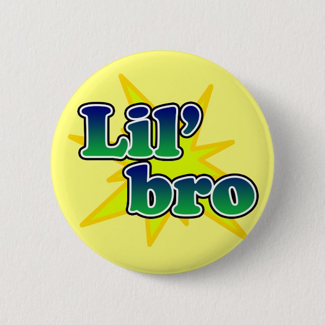 Lil Bro 2 Inch Round Button (Front)