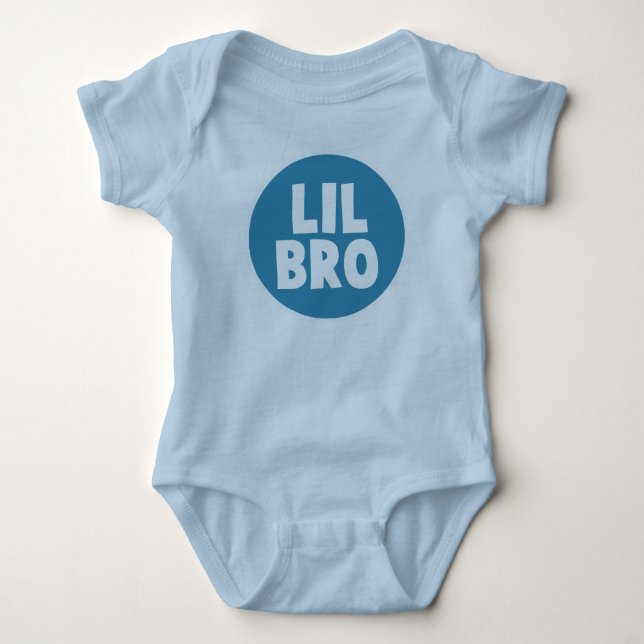 Lil Bro Circle Baby Bodysuit (Front)