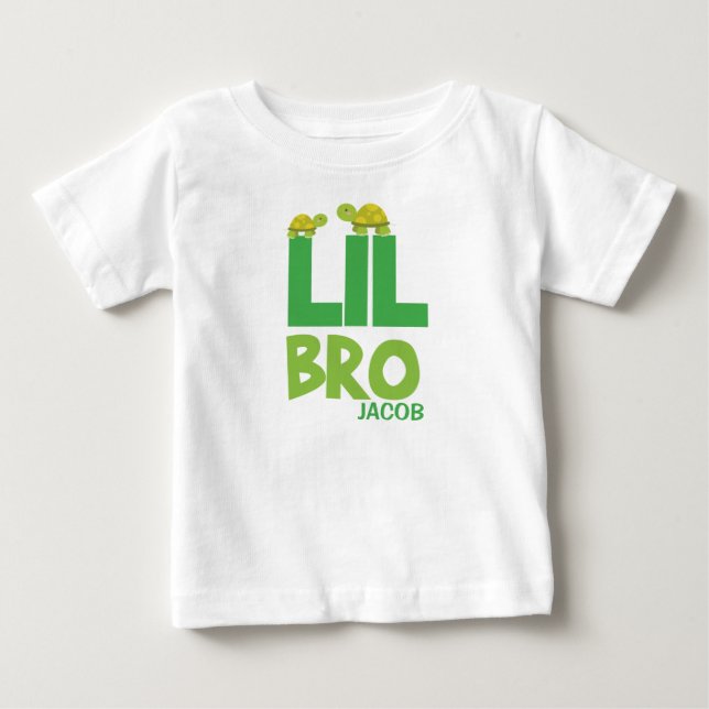 Lil bro turtle shirt set (Front)
