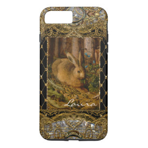 Lil Bunny in the Garden Elegant Monogram Case-Mate iPhone Case