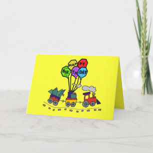 Lil Choo Choo Train Birthday Card