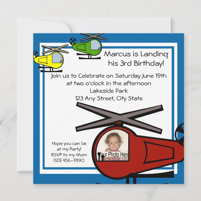 Lil' Chopper Invitation (Front)